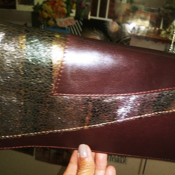 Extra Long Clutch Bag NWOT_Width 13", and Height 5" - Picture 2 of 6